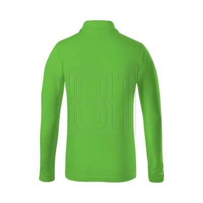 3. Malfini Pique Polo LS Jr Poloshirt MLI-24192 grüner Apfel