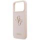 6. Guess Grained Big 4G & Classic Logo Hülle für iPhone 17 Pro Max - Pink