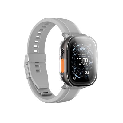 2. AmazingThing Radix Displayschutzfolie aus Glas mit Hülle für Apple Watch Ultra 3 49 mm – Transparent