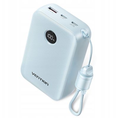 2. Vention Powerbank 20000mAh 2 x USB-C 1 x USB-A mit Display 22,5W blau