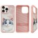 2. Nimmy Big Eyed Pet 2.0 Katzen-Schutzhülle für iPhone 15 Pro Max, Rosa