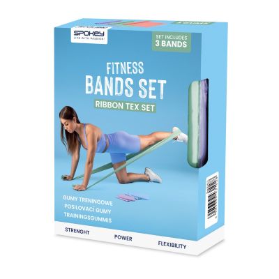 16. 3er-Set Spokey RIBBON TEX SET Fitnessbänder
