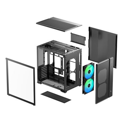 11. DeepCool CG590 MESH 2F Midi-Tower Schwarz
