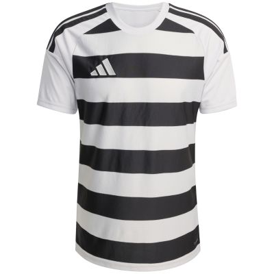 2. Herren-T-Shirt adidas Hooped 26 Jersey grau-schwarz KF3396