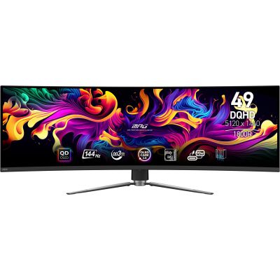 5. MSI MPG 491CQP QD-OLED-Computermonitor 124,5 cm (49 Zoll) 5120 x 1440 Pixel Dual WQHD Schwarz