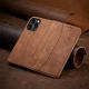 11. Magnet Fancy Case Case für iPhone 13 Pro Max Tasche Brieftasche Kartenhalter Braun