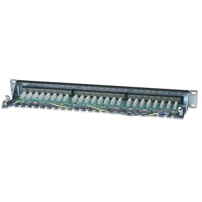 4. Intellinet Patchpanel 19 Zoll, 24 Ports, STP Kat. 6, schwarz