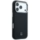 4. Mercedes Leder-Halbhülle in Holzoptik mit MagSafe-Funktion für iPhone 17 Pro Max – Schwarz