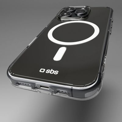 6. SBS Extreme Mag D3O MagSafe Hülle für iPhone 16 Pro – transparent