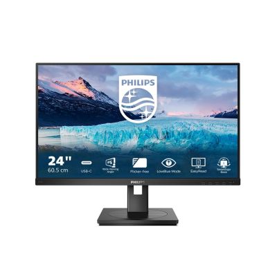 7. Philips S Line 243S1/00 Computermonitor 60,5 cm (23,8 Zoll) 1920 x 1080 Pixel Full HD LCD Schwarz