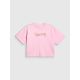 5. Mädchen-T-Shirt mit kastenförmigem Schnitt und Aufdruck 4F 4FJRAW26TTSHF4324-056S
