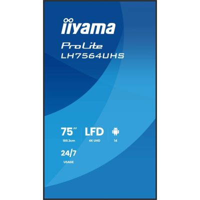 3. Flachbildfernseher iiyama LH7564UHS-B1AG 75 Zoll LCD UHD - 190,5 cm