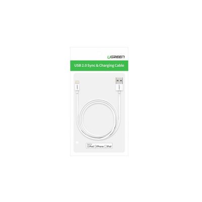 19. Ugreen US155 20728 USB-A / Lightning MFi 2,4A Kabel 1m - Weiß