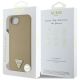 8. Guess Grained Triangle MagSafe iPhone 16e Hülle - Braun