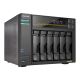 5. AS6806T NAS; Tower; 6x (3,5" SATA HDD/ 2,5" SSD); AMD Ryzen Embedded V3C14; 16 GB ECC DDR5 SODIMM (max. 64 GB), 2x 10GbE, 2x 5GbE, 4x M.2 2280 NVMe PCIe 4.0, 2x USB 4.0, 2x USB 3.2 Gen, 1x optionale 10GbE-Karte