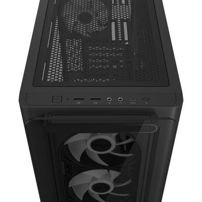24. ASUS A23 Plus ARGB schwarzes Gehäuse