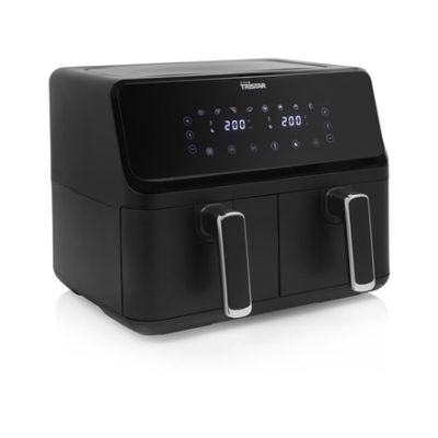 2. Tristar Heißluftfritteuse mit Doppelkorb FR-9026, Leistung 2700 W, Fassungsvermögen 8 l, Schwarz