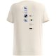 2. Damen-T-Shirt mit kurzen Ärmeln ODLO T-shirt crew neck s/s COTTON BLEND ODLO FLAGS, beige