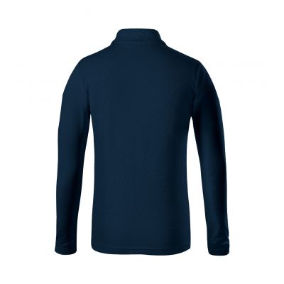 3. Kinder-Pique-Poloshirt LS (Marineblau)