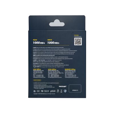 6. Patriot Transporter LT 1 TB USB 3.2 Typ-C SSD 1000 MB/s Aluminium Schwarz