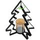 14. Metallkerzenständer 31,5 cm Weihnachtsbaum Glimmer
