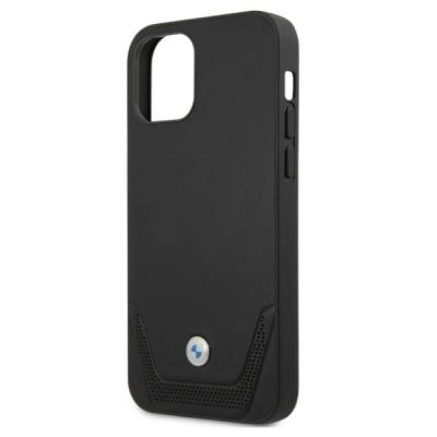 6. BMW Leder Perforate Case für iPhone 12 / iPhone 12 Pro - Schwarz