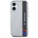 3. BMW Motosport IML Vertical Stripe Hülle für iPhone 16 – Grau