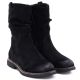 4. Gefütterte Damen-Ankle-Boots mit Rüschenoberteil, schwarz, M.Daszyńskie SA296-5