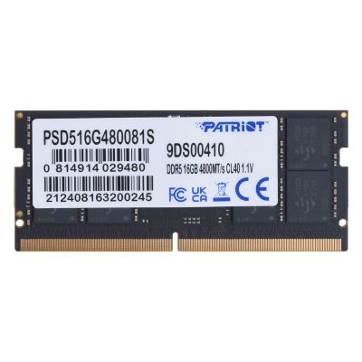2. PATRIOT SIGNATURE SO-DIMM DDR5 16GB 4800MHz 1 Rank