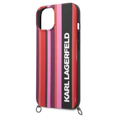 5. Karl Lagerfeld KLHCP14SSTSTP iPhone 14 6.1 "Hardcase Pink / Pink Color Stripes Strap