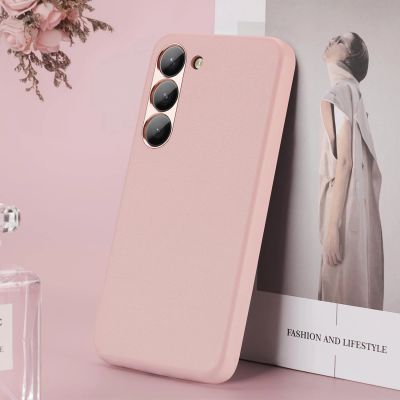 10. Dux Ducis Grit Hülle für Samsung Galaxy S23+ elegante Hülle aus Kunstleder rosa