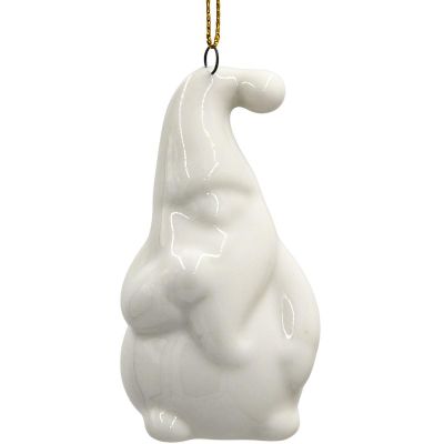 27. Keramik-Weihnachtsmannkugel, 7,8 cm, 1 Stück