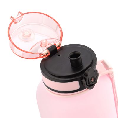 5. Meteor 1500 ml rosa/blaue Sportflasche