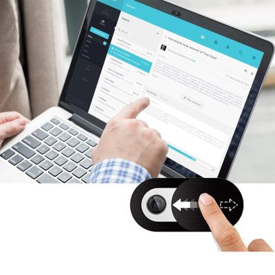 2. Tech-Protect Cam Fit+ 3er-Pack Laptop-Kameraabdeckungen – Schwarz