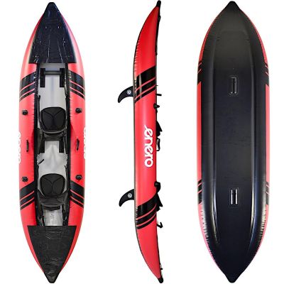 60. 2-Personen-Kajak-Set 385x96x42cm Laminiertes PVC 200kg ENERO
