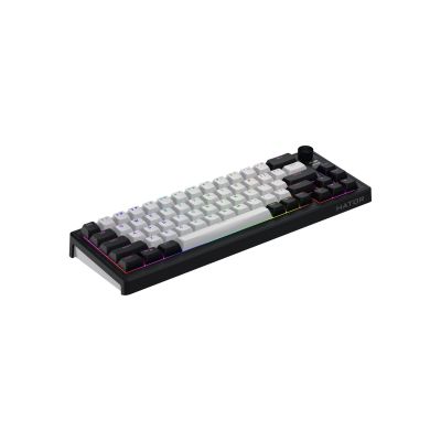 3. HATOR Skyfall 65 MAG ULTIMA 8K kabellose Gaming-Tastatur USB + RF + Bluetooth QWERTZ US-Englisch Schwarz, Weiß