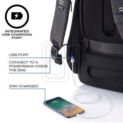 12. XD DESIGN ANTI-DIEBSTAHL-RUCKSACK BOBBY HERO KLEIN SCHWARZ P/N: P705.701