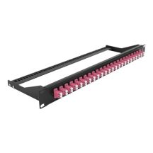DeLOCK Optisches Frontpanel 19", 24-Port LC Duplex, Lila