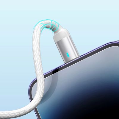 7. Joyroom Extraordinary Series A10 USB-A / Lightning 2,4A-Kabel 1,2 m - Weiß