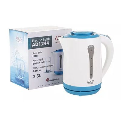 25. Adler AD 1244 Wasserkocher (2200W 2,5l; blau)