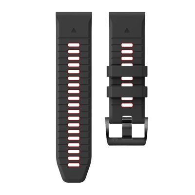 5. Tech-Protect IconBand Pro Armband für Garmin Fenix ​​​​3 / 5X / 3HR / 5X Plus / 6X / 6X Pro / 7X - Schwarz und Rot