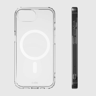 7. SBS Cover Light Mag Schutzhülle für iPhone 16e / 17e, kompatibel mit MagSafe – Transparent