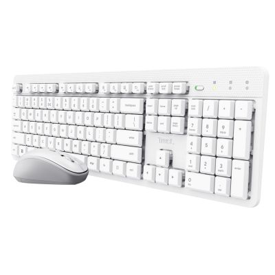Tastatur + Maus Trust ODY II Wireless White US