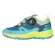 Trollkids Trollfjord Hiker Low XT Wasserdichte Schuhe Harbor Blue/Spring Leaf/Aquamarine Mist