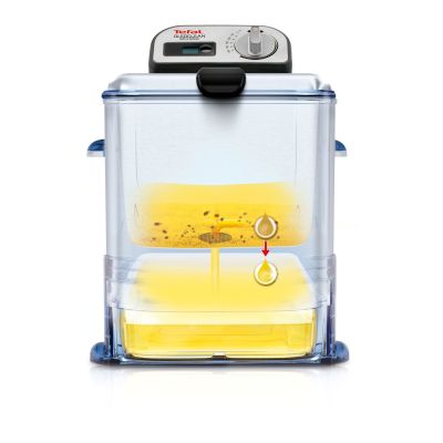 13. Tefal FR8040 Fritteuse, Fassungsvermögen 3,5 l, Farbe Schwarz, Edelstahl, Leistung 2300 W, Abmessungen 34,8 cm x 46,4 cm