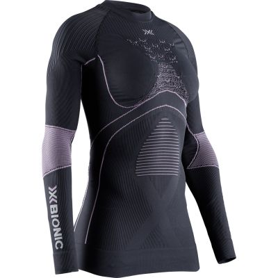Damen-Shirt X-Bionic Energy Accumulator 4.0 – charcoal/magnolia, Größe: L