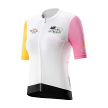 Rockbros 15210005005 L Damen-Radtrikot mit Aufdruck - Weiß