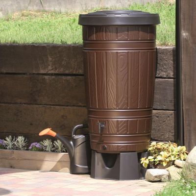 9. Regenwassertank Woodcan 265L Schwarz