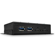 Lindy 43094 USB 3.2 Gen 2 (3.1 Gen 2) Typ-C Hubs und Konzentratoren 10000 Mbit/s Schwarz
