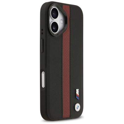 4. BMW M MagSafe Hülle mit perforiertem Streifenlogo für iPhone 17 – Rot